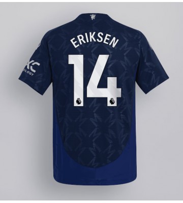 Manchester United Christian Eriksen #14 Segunda Equipación 2024-25 Manga Corta